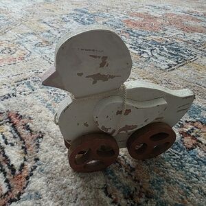 Vintage Wooden Duck Pull Toy